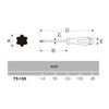 ANEX Screwdriver Hex Robe T5x50 No Hole No. 6300
