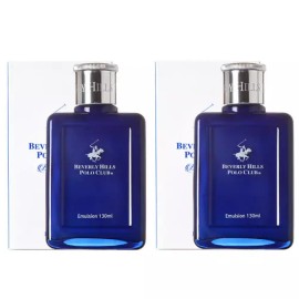 Blueomm 비버리힐스폴로클럽 블루옴므 에멀젼 로션 130ml 2개 Beverly Hills Polo Club Blue Homme Emulsion Lotion 130ml 2pcs