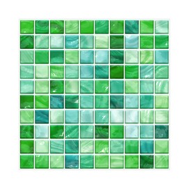 CONPHERON Pack of 10 Tile Stickers for Kitchen and Bathroom 20 x 20 cm Mosaic Wall Tile Stickers Tiles Decorative Tile Film for Bathroom Kitchen Back Wall