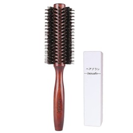 Jaouafv Natural Roll Brush, Hair Brush, Pig Hair, Curly Hair, Anti-Static, Care for Hair, Luxury Beauty