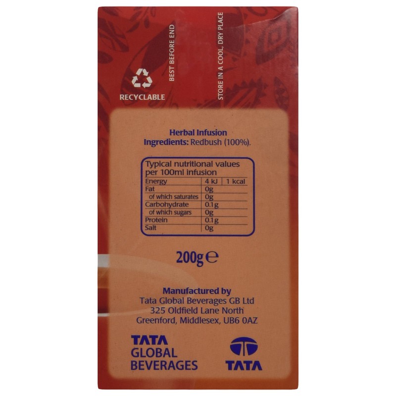 Tetley Redbush Tea Bags, 80 each