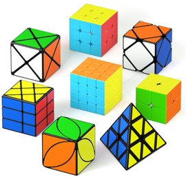 Vdealen - Juego de cubos de velocidad, paquete de cubos mágicos, 2 x 2, 3 x 3 y 4 x 4 pulgadas, paquete de cubos de rompecabezas de hiedra, regalo de Navidad para fiestas de cumpleaños para niños,