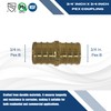 Generic Pex Fitting Straight Couplings 10 PK/Brass / 0.75