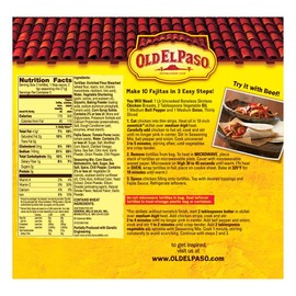 Old El Paso Fajita Dinner Kit With Flour Tortillas, Mild Fajita Sauce & Seasoning Mix, 12.5 oz.