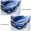 2Pcs Headlight Eyebrow Left Right Fade Proof Front Headlight Eyelid