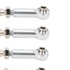 6Pcs Aluminum Alloy Adjustable Push RodsTurnbuckle Rod Linkage Accessories for