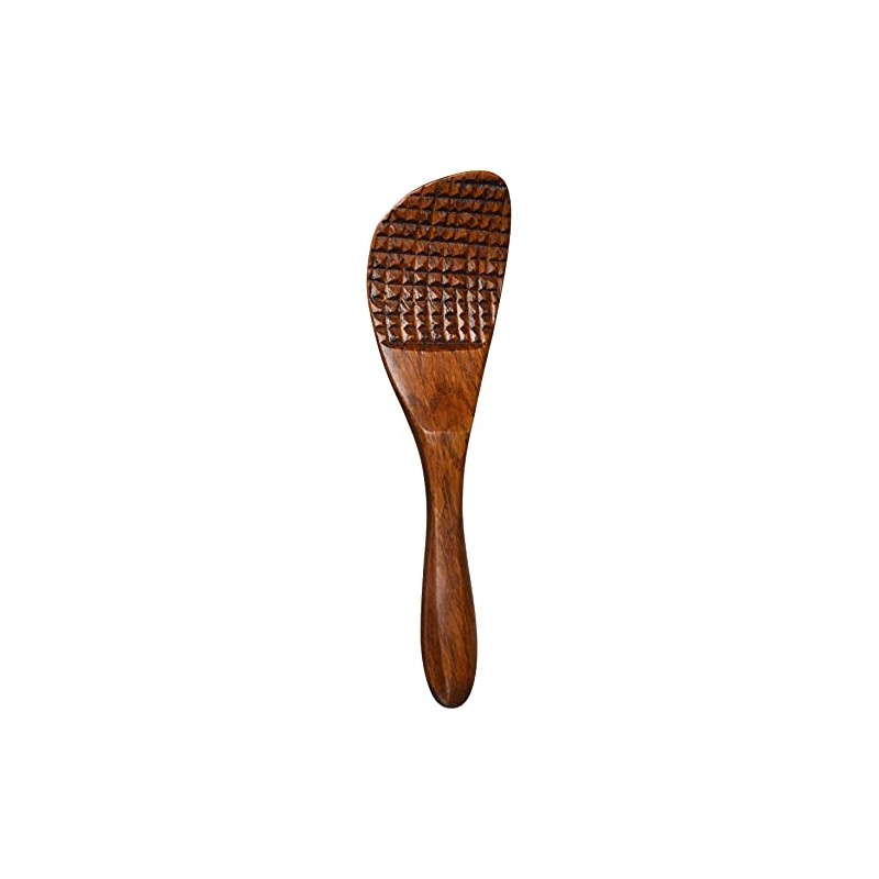 Nagao B-23 Lacquer Kitchen Tool, Mesh Shaped Rice Spoon, Wooden