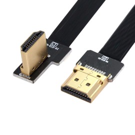 Xiwai CYFPV FPV Cable plano HDMI macho a HDMI 90D macho HDTV FPC para fotografía aérea FPV HDTV multicopter (0,8 m)