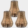 Rattan Lampshades Set of 3, For Table, Wall Sconces,Hanging lamps