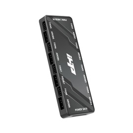 PC Fan Hub,5V3pin ARGB&12V4pin PWM 2in1 Total 16 Ports ARGB Fan Hub,SATA Power, Magnetic Base Greater Flexibility.