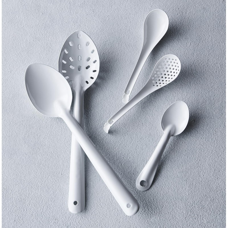 Nodahoro Enamelware Heat-Resistant Spoon, Cutlery, S Size, Made in Japan