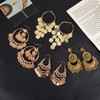 Bohemian Chandelier Earrings for Women Indian Gypsy Coin Hook Dangle