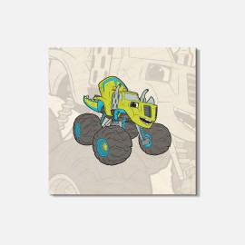 Unbranded Blaze Cartoon Zeg 4'' X 4'' Square Wooden Coaster