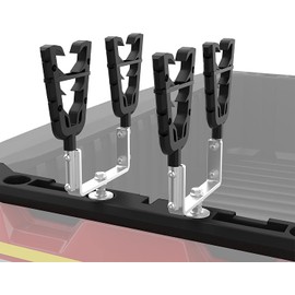 KEMIMOTO UTV Tool Rack, Hunting Tool Holder Rack Tool Mount Compatible with Polaris Ranger & General, Bow Holder Grips with Rubber Snubbers