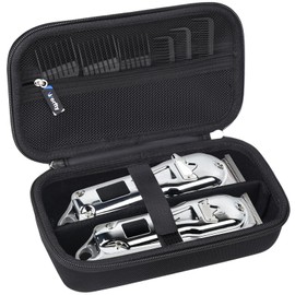 Case for KIKIDO/Novah/GLAKER/Ufree/FADEKING/GSKY/Romanda Hair Clippers Professional Cordless, Beard Trimmer Grooming Storage Holder for Hair Trimmers Set(Case Only) (Black)