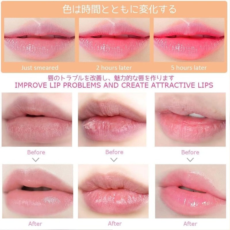 FOMIX OMGA Peach Girl Crystal Color Changing Lipstick Fruit Flavor