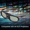 2Pcs 144Hz 3D Active Shutter Glasses DLP LinK LCD Lens