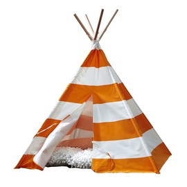 Merry Products Children's Teepees Tents, Orange/White Stripes