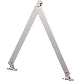 TRUSCO(トラスコ) スチール製止付き平棒ステー 全長450mm 左用 TS-51-L