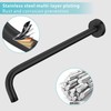 Nuodan Shower Arm with Flange, 15 Inches Wall Mount Replacement