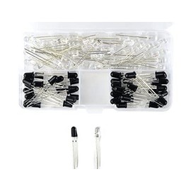BGTXINGI 50 Pairs 5mm 940nm Infrared Diode LED Emission and IR Receiver
