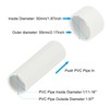 PATIKIL 2" PVC Pipe End Cap Fitting, Furniture Grade Pipe