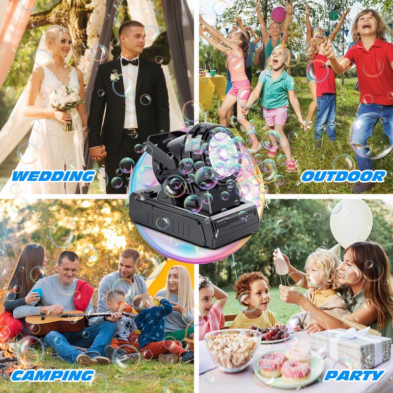 Tecnock Plug in Automatic Bubble Machine 3 Charging Methods Leak