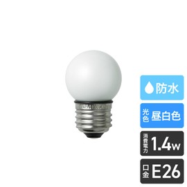 エルパ (ELPA) LED電球G40形 LED電球 照明 E26 昼白色相当 防水設計:IP65 LDG1N-G-GWP250