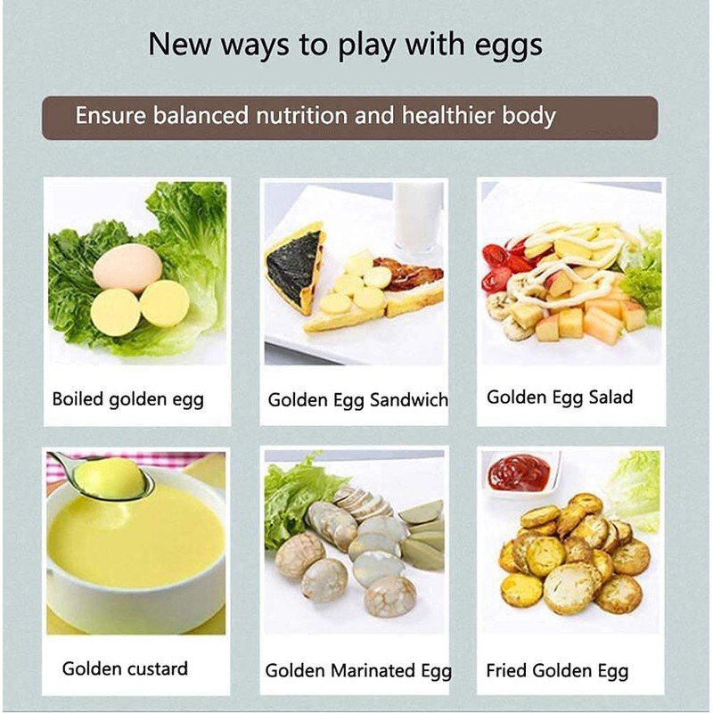 Egg Maker, Egg Scrambler Shaker Whisk Hand Operated Golden Egg