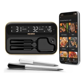 Inkbird Int-12-bw Termómetro de Cocina Inalámbrico Inteligente con Bluetooth y WIFI para Carne y Barbacoa                                             