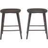 Crosley Furniture Maddox Solid Wood Counter Height Bar Stools Set