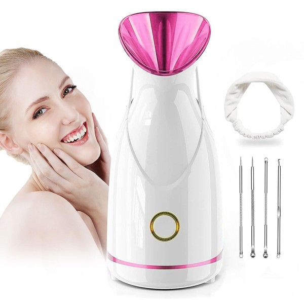 Vaporizador Facial, Steamer Facial Hidratación Nano Iónico, Facial Sauna Professional