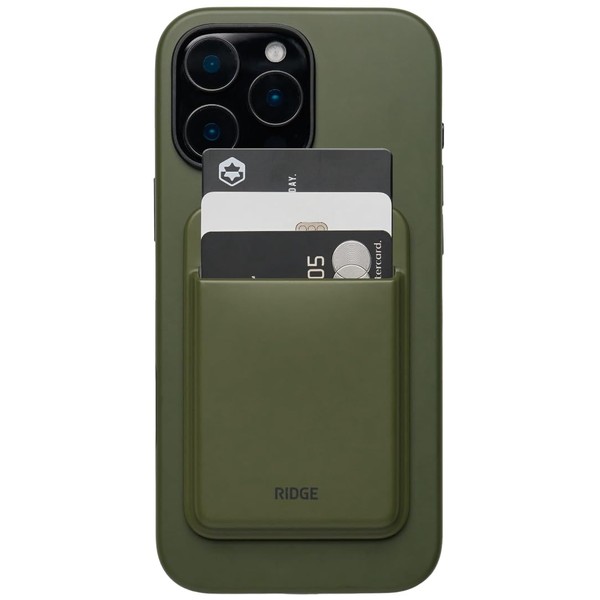Ridge Wallet for Magsafe Cardholder - Matte Olive, Matte Olive