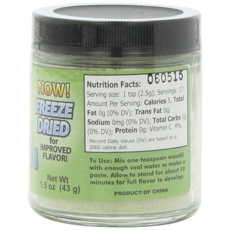 Sushi Sonic 100% Real Powdered Wasabi, 1.5-Ounce Jars (Pack of