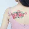 Tattoo sticker big size body type tattoo sticker henna lettering - flower 10 piece set E / 타투스티커 빅사이즈 바디형 문신스티커 헤나 레터링 - 플라워 10종세트 E