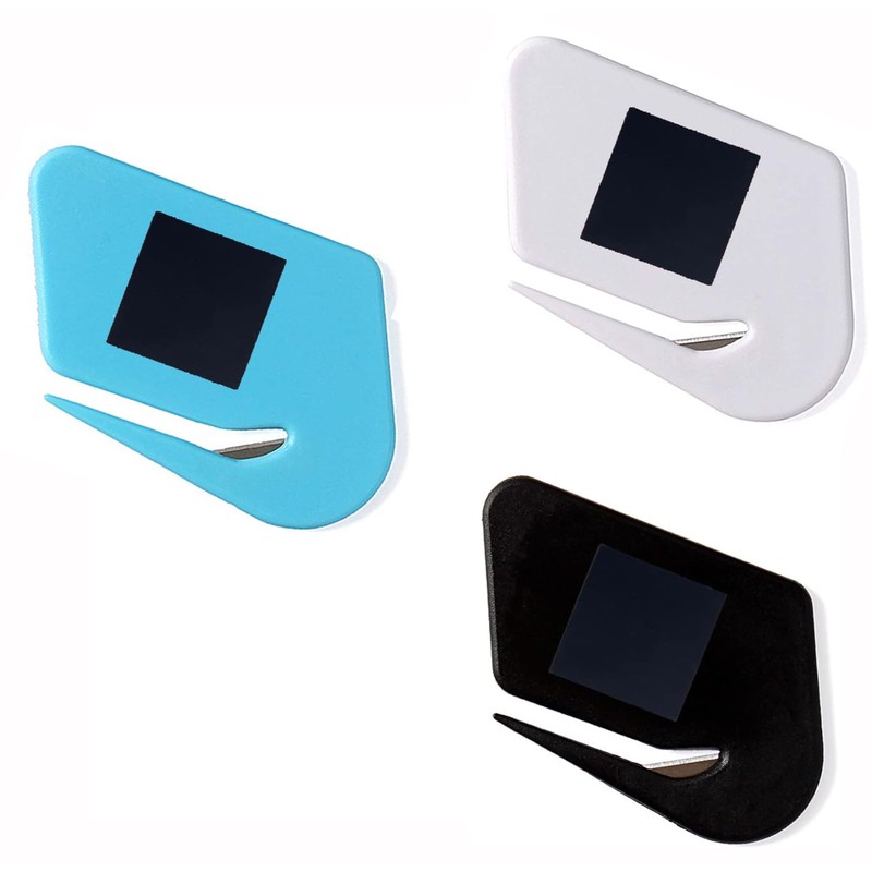 Magnetic Letter Openers Envelope,3 Pack,Envelope Opener Slitter,Mail Openers Blade with