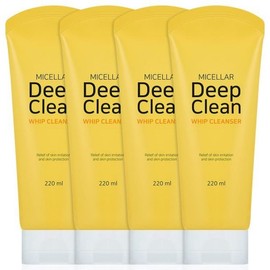 Touch Me 터치미 딥 클린 미셀라 휩 대용량 클렌징폼 220ml 4개 / 미세거품 Touch Me Deep Clean Micellar Whip Large Capacity Cleansing Foam 220ml 4-pack / Fine Bubble
