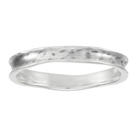 Silpada 'Stellar Stable' Stacking Ring in Hammered Sterling Silver, Size 9, Size 9