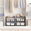 3 Tier Extra Small Shoe Rack (16.3" Wide), Narrow Stackable
