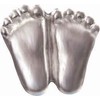 Precious Feet, Silver-Colored, Vote Pro Life Card Jewelry, Lapel Pin