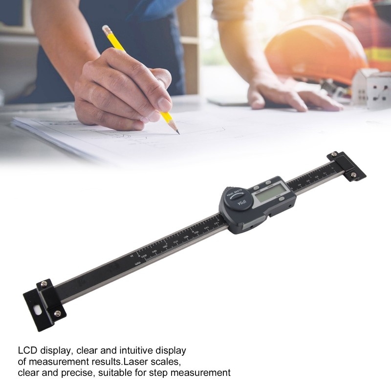 IP54 Horizontal Vernier Caliper LCD Display Digital Linear Scale Measuring