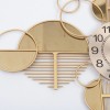 Large Luxury Gold Wall Clock Nordic Style Metal Clocks Home