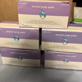 Cardinal Health 100 Cardinal Health MW-APM Alcohol Prep Pads~ Medium Lot Of 5 Expired