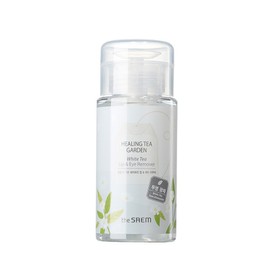 The Saem Healing Tea Garden White Tea Lip & Eye Remover, 150ml, 1 piece / 더샘 힐링 티 가든 화이트티 립 앤 아이 리무버, 150ml, 1개