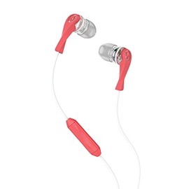 Skullcandy S2IKHY-476 Wink'd 2.0 2015 In-Ear Headphone with In-Line Microphone -Mash-up/Clear/Coral