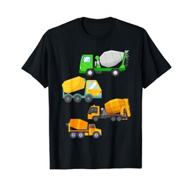 Concrete Mixer Construction Birthday for Boys Girls Toddlers T-Shirt