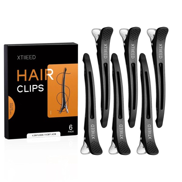 6 Pack Professional Hair Clips for Styling Sectioning, Non Slip