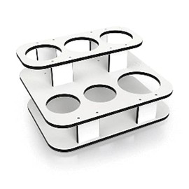 Magma T10-535 Double Stack Side Caddy Boat Party Table/Serving Station | Secure Marine Drink & Bottle Holder | UV-Resistant HDPE Boat Accessory