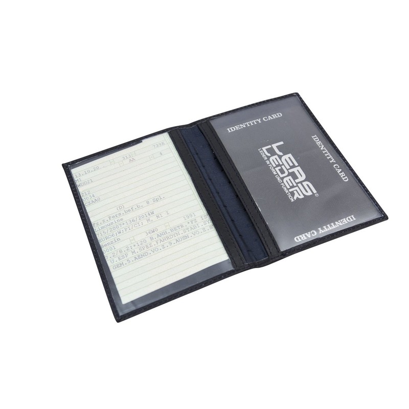 LEAS ID Wallet & Case with 2 Viewing Windows Genuine