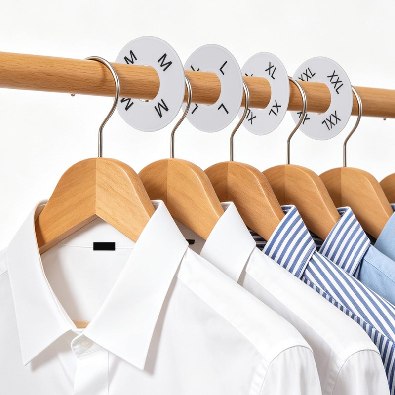 NQEUEPN 16pcs Clothing Rack Size Dividers, Clothes Size Separators 8
